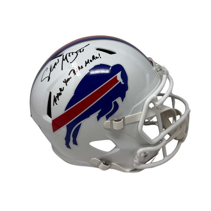 Sean McDermott Signed Buffalo Bills Full Size 2021 Speed Authentic Helmet with "Thank you Bills Mafia"