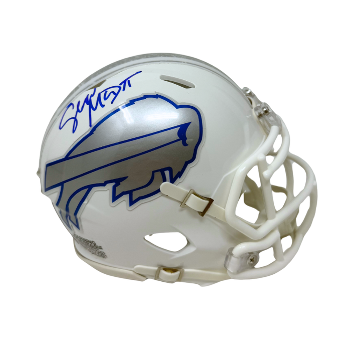 Sean McDermott Signed Buffalo Bills Rivalries Speed Mini Helmet