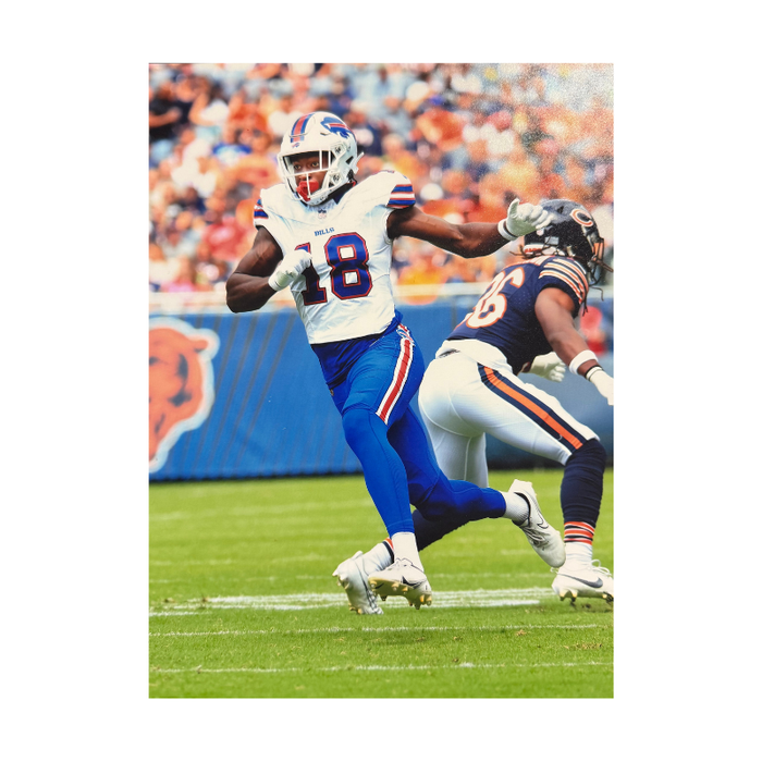 Justin Shorter Unsigned Running vs. Bears 8x10 Photo