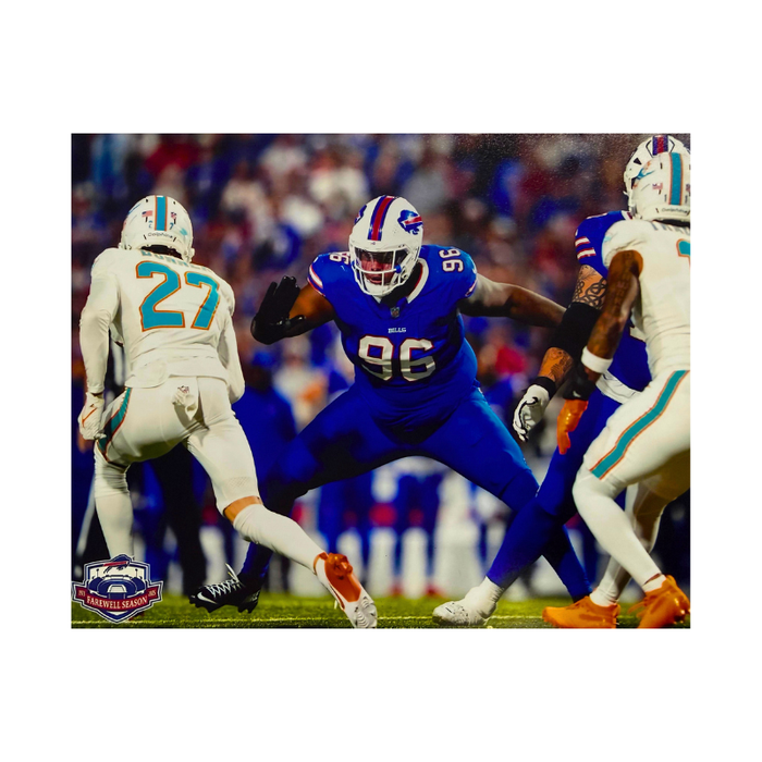 Deone Walker Unsigned Blocking vs. Dolphins 8x10 Photo