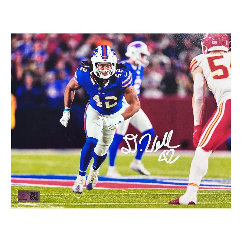 Dorian Williams Signed Rushing vs Chiefs 8x10 Photo — TSE Buffalo