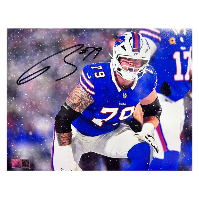 Spencer Brown Signed Close up in Snow Photo