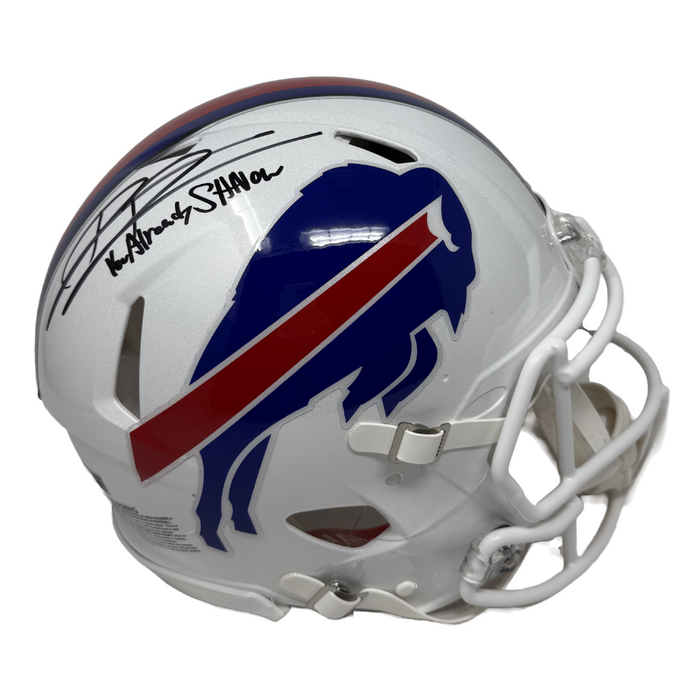 Dion Dawkins Signed Buffalo Bills Full Size 2021 Speed Authentic Helmet with "You Already Shnow"