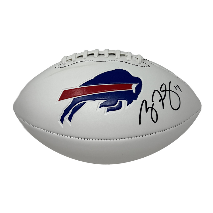 Ryan Fitzpatrick Signed Buffalo Bills White Logo Football