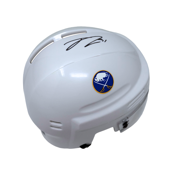 Josh Doan Signed Buffalo Sabres White Hockey Mini Helmet