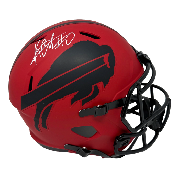 Keon Coleman Signed Buffalo Bills Full Size RAVE Speed Replica Helmet