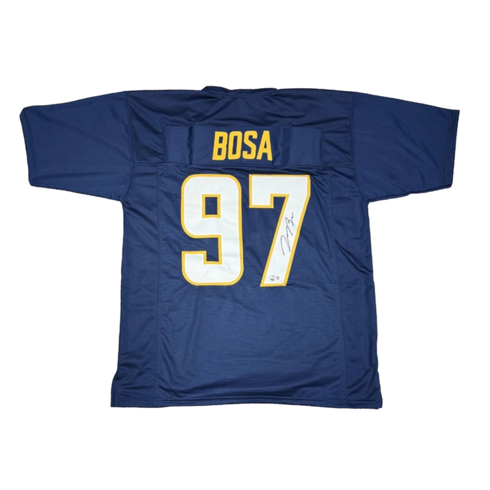 Joey Bosa Signed Pro-Style Navy Football Jersey
