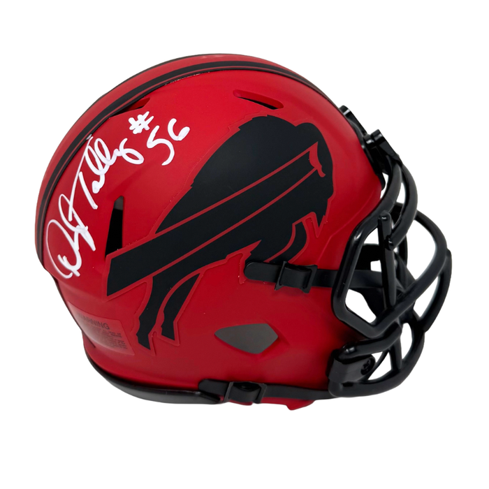 Darryl Talley Signed Buffalo Bills RAVE Speed Mini Helmet