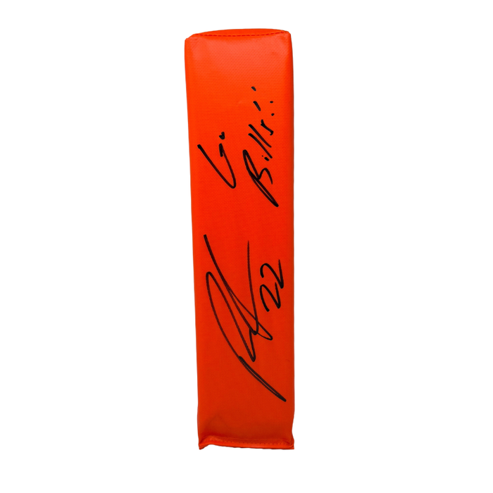 Ray Davis Signed Replica End Zone Pylon with Go Bills