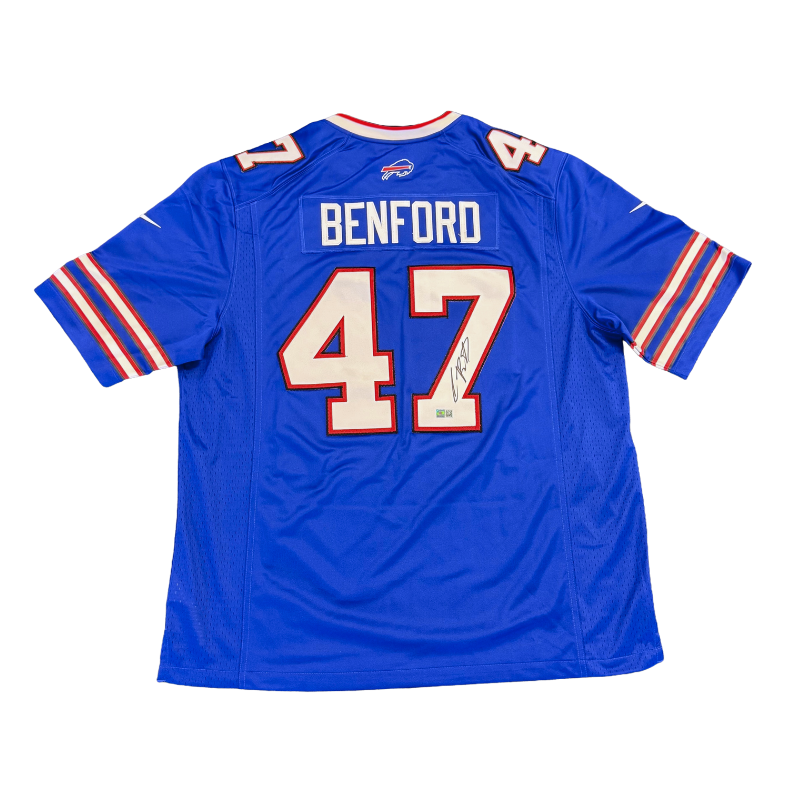 Christian Benford Signed Buffalo Bills Nike Authentic Blue