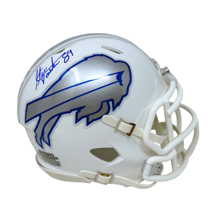 Steve Tasker Signed Buffalo Bills 2025 Rivalries Collection Speed Mini Helmet
