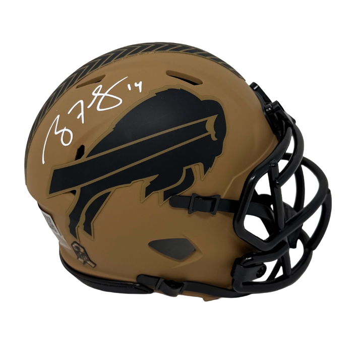 Ryan Fitzpatrick Signed Buffalo Bills 2023 Salute to Service Speed Mini Helmet