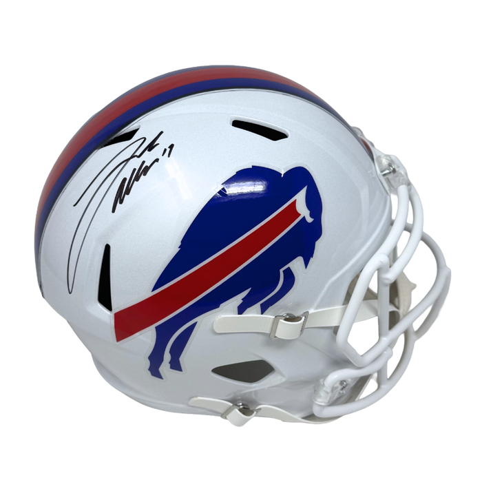 Josh Allen Signed Buffalo Bills Full Size 2021 Speed Replica Helmet