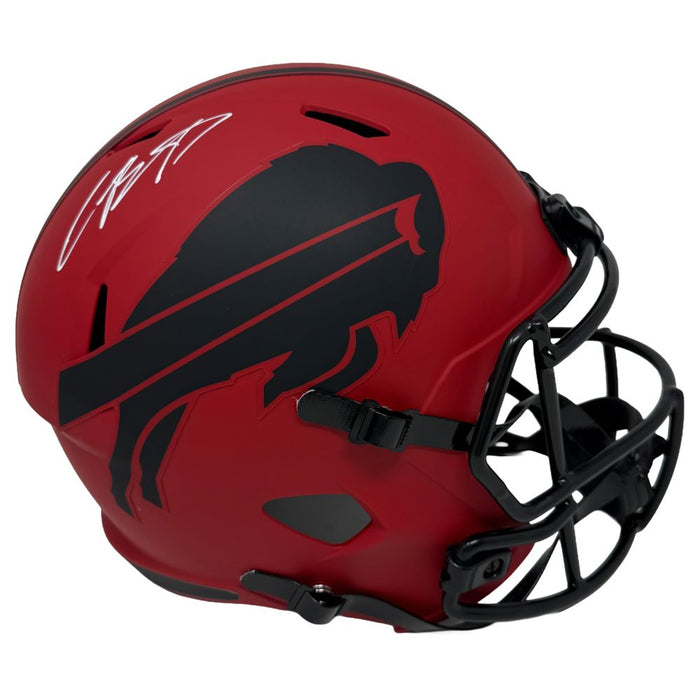 Christian Benford Signed Buffalo Bills Full Size RAVE Speed Replica Helmet