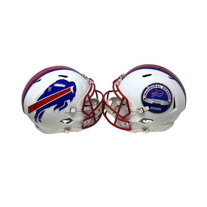 PRE-SALE: Marv Levy Signed TSE Exclusive White Full Size Speed Replica Helmet with HOF '01