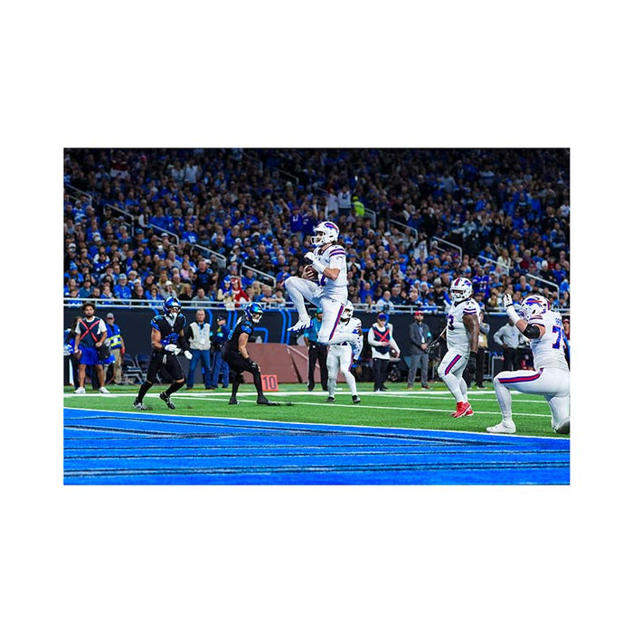 PRE-SALE: Josh Allen Signed Lions TD Leap Photo