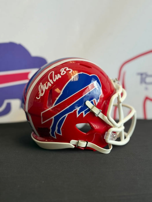 Facebook Auction: Andre Reed Signed Buffalo Bills Red Throwback Speed Mini Helmet