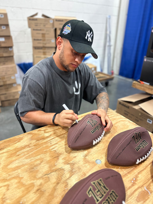 Terrel Bernard Signed Wilson Replica Football