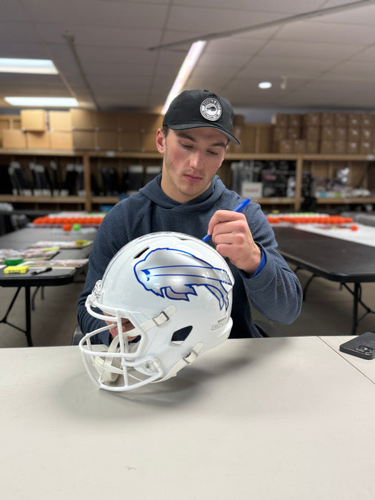 Cole Bishop Signed Buffalo Bills Full Size Rivalries Speed Replica Helmet