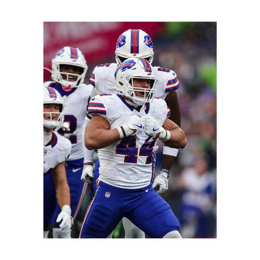 PRE-SALE: Joe Andreessen Signed Grabbing Chest After BIG Hit on Seahawks Photo PRE-SALE TSE Buffalo 