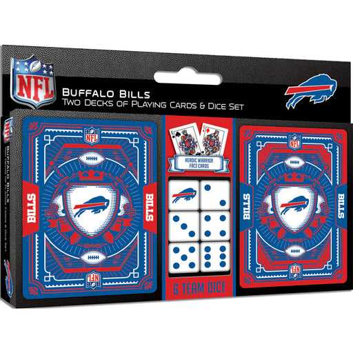 Buffalo Bills 2-Pack Playing Cards & Dice Set General Merchandise TSE Buffalo 