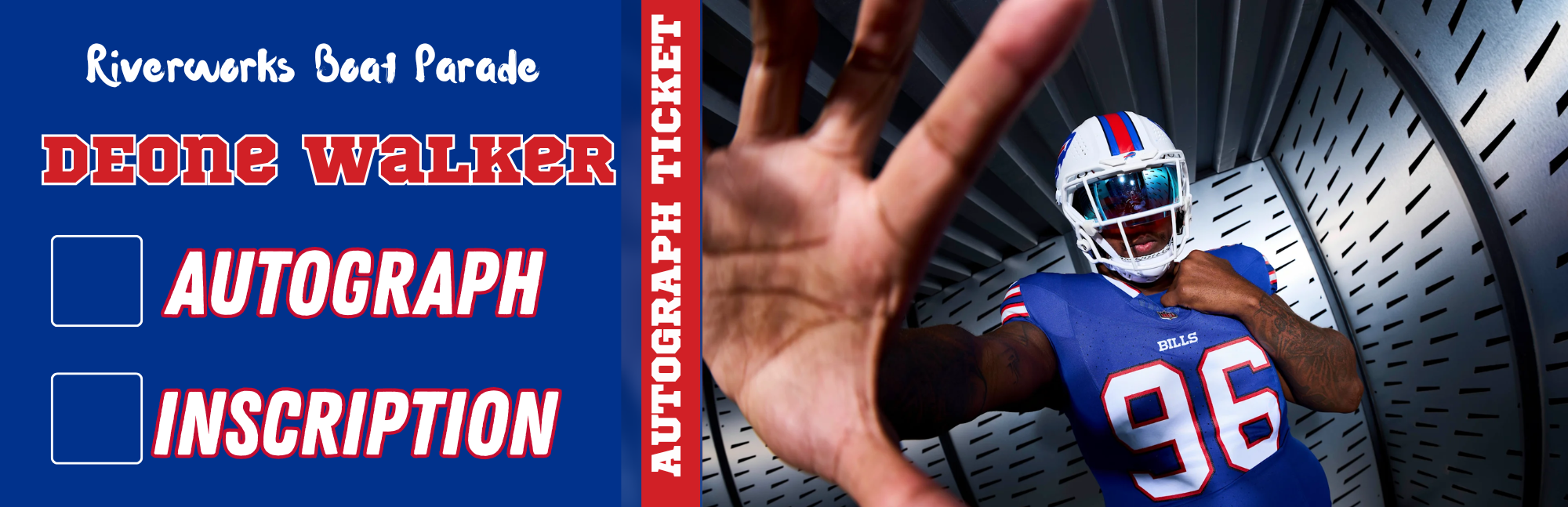 AUTOGRAPH TICKET: Get Any Item of Yours Signed in Person by Deone Walker