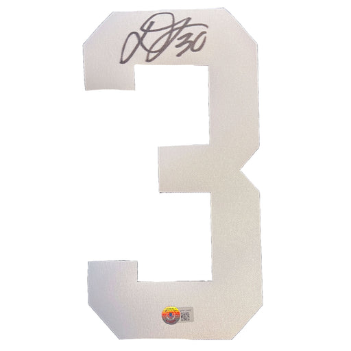 Dane Jackson Signed White Custom Jersey Number #3 CLEARANCE TSE Buffalo 
