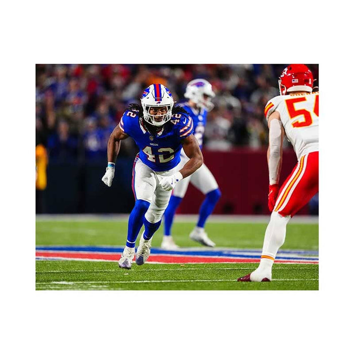 PRE-SALE: Dorian Williams Signed Taking Off Vs. Chiefs Photo PRE-SALE TSE Buffalo 