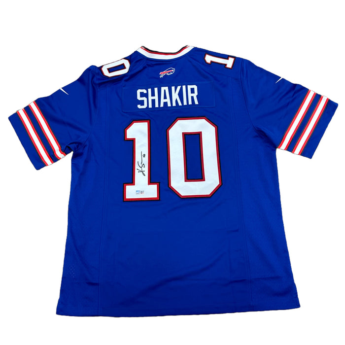 Khalil Shakir Signed Buffalo Bills Blue Nike Authentic Stitched Jersey Signed Jerseys TSE Buffalo 