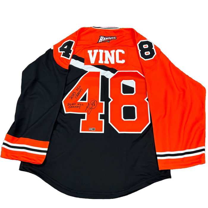 Matt Vinc Signed Buffalo Bandits ProJoy Jersey with 2023 and 2024 NLL ...