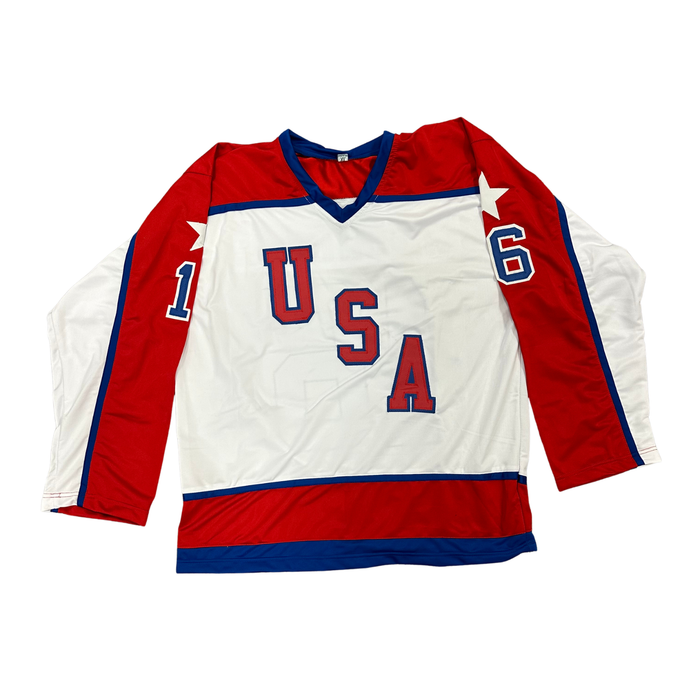 Pat LaFontaine Signed Pro-Style Team USA Hockey Jersey
