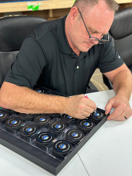 Rob Ray Signed Buffalo Sabres Official Game Model Hockey Puck