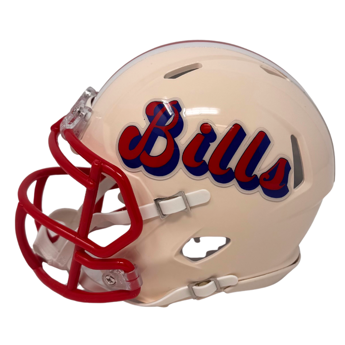 PRE-SALE: Christian Benford Signed Buffalo Bills Retro Speed Mini Helmet