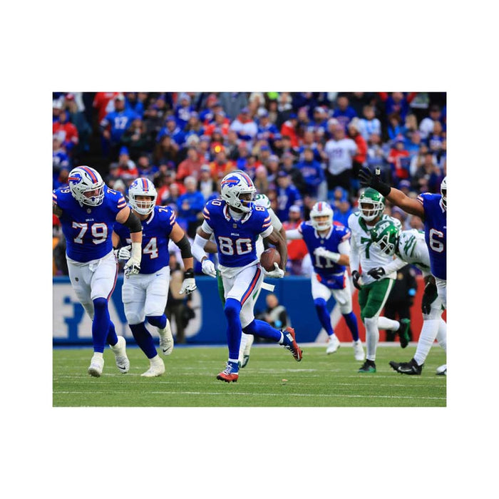 PRE-SALE: Tyrell Shavers Signed Running with Football Vs. Jets Photo