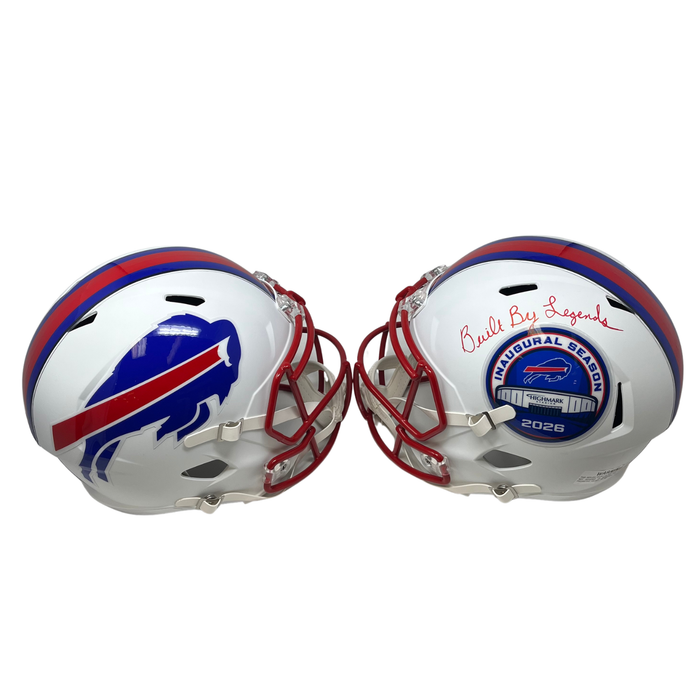 Darryl Talley Signed TSE Exclusive White Full Size Speed Replica Helmet with "Built By Legends"