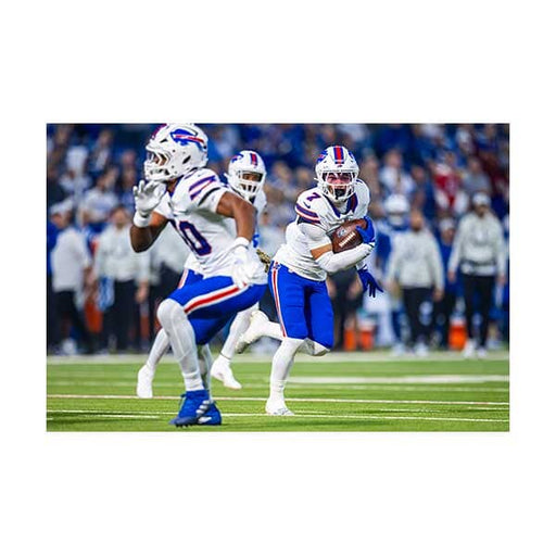 PRE-SALE: Taron Johnson Signed Pick 6 Vs Colts Looking Forward Photo PRE-SALE TSE Buffalo 