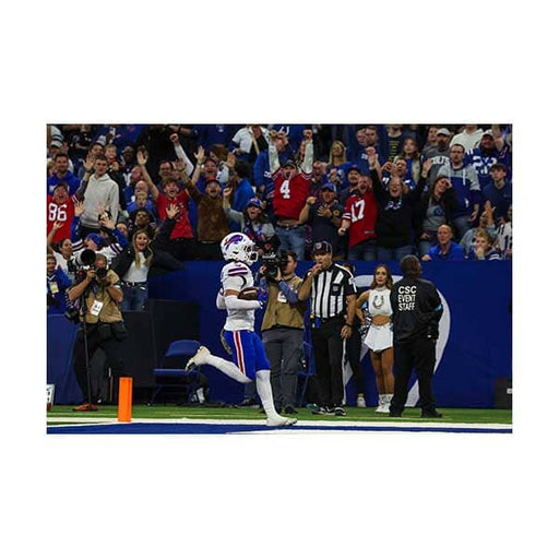 PRE-SALE: Taron Johnson Signed Pick 6 Vs Colts in Endzone Photo PRE-SALE TSE Buffalo 