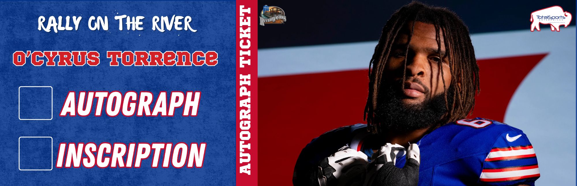 AUTOGRAPH TICKET: Get Any Item of Yours Signed in Person by O'Cyrus Torrence