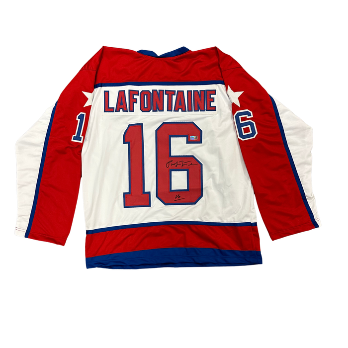 Pat LaFontaine Signed Pro-Style Team USA Hockey Jersey