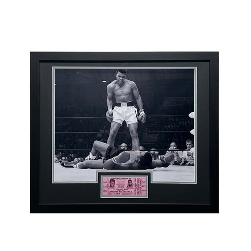 Muhammad Ali UNSIGNED 16x20 Photo with Replica Event Ticket - Professionally Framed Signed Photos TSE Framed 