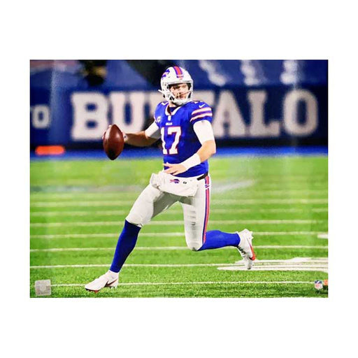 Josh Allen Unsigned Licensed Running with Ball 16x20 Photo Unsigned Photos TSE Buffalo 