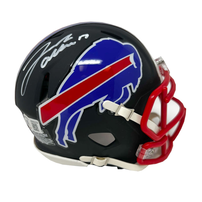Josh Allen Signed Buffalo Bills Flat Black Mini Helmet — TSE Buffalo