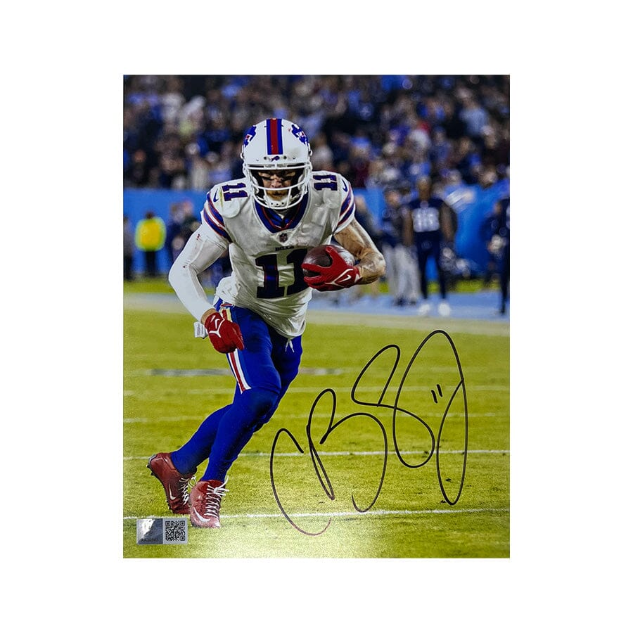 Gabe Davis Signed Buffalo Bills Running with Ball 8x10 Photo