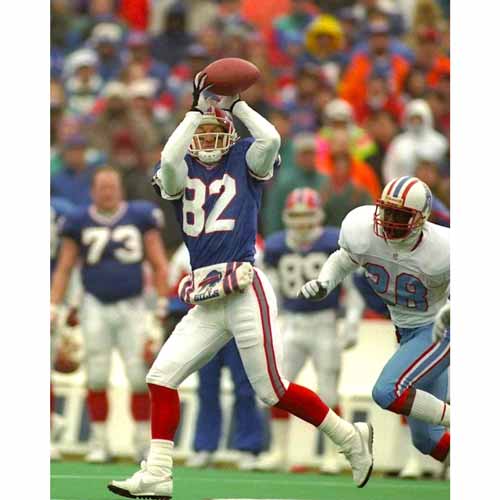 PRE-SALE: Don Beebe Signed Catch vs. Oilers Front View 8x10 Photo PRE-SALE TSE Buffalo 