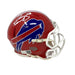 Terrel Bernard Signed Buffalo Bills Red Throwback Mini Helmet Signed Mini Helmets TSE Buffalo 