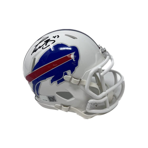 Terrel Bernard Signed Buffalo Bills 2021 Speed Mini Helmet Signed Mini Helmets TSE Buffalo 
