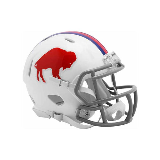 PRE-SALE: Jim Kelly Signed Buffalo Bills Standing Buffalo TB Mini Helmet PRE-SALE TSE Buffalo 