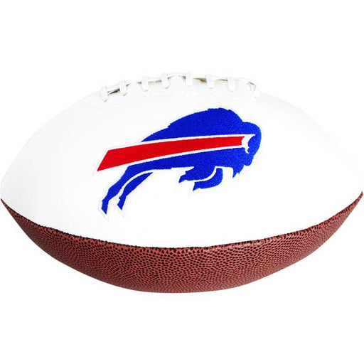 PRE-SALE: Don Beebe Signed Buffalo Bills White Logo Football PRE-SALE TSE Buffalo 