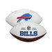 PRE-SALE: Steve Tasker Signed Buffalo Bills White Logo Football PRE-SALE TSE Buffalo 