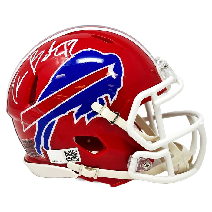 Christian Benford Signed Buffalo Bills Red TB Speed Mini Helmet Signed Mini Helmets TSE Buffalo 